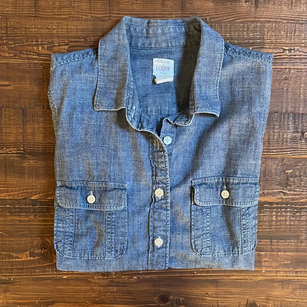 The Perfect Shirt Chambray Button Down by J. Crew